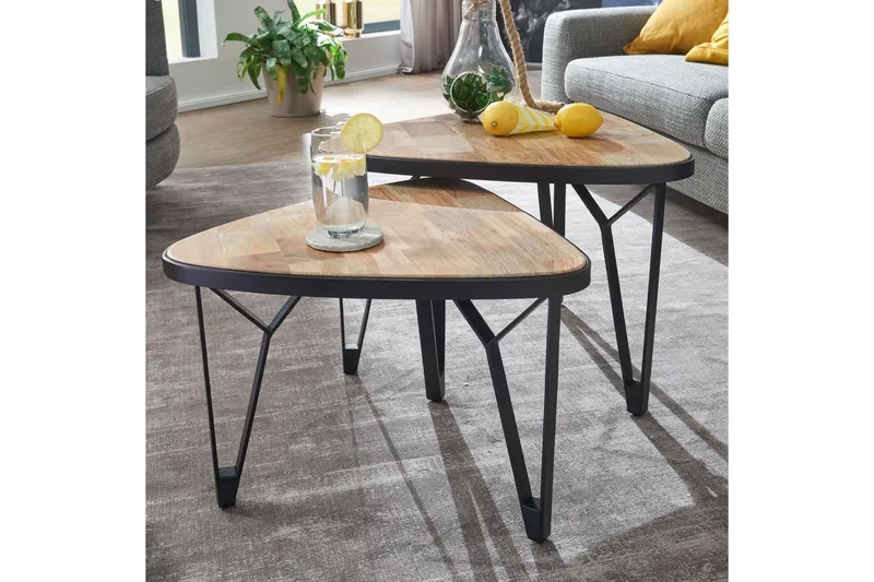 Willowdale Satsbord 60 cm Trekantig - Brun/Svart - Products - Möbler - Bord & matgrupp - Avlastningsbord & sidobord - Satsbord