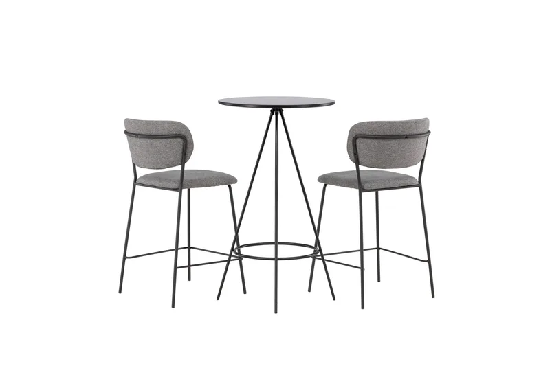 Bistro Matgrupp 60 cm Rund med 2 Bell stolar - Svart - Products - Möbler - Bord & matgrupp - Matgrupp