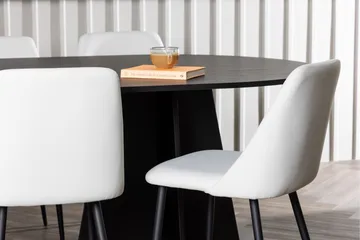 Bootcut Matgrupp 230 cm Oval med 6 Night stolar - Svart - Products - Möbler - Bord & matgrupp - Matgrupp