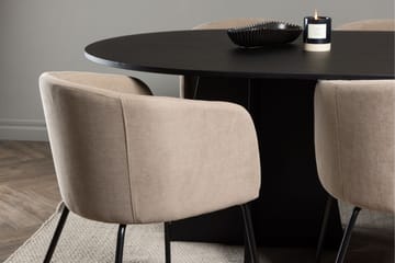 Bootcut Matgrupp 230 cm Rektangulär med 6 Berit stolar - Beige - Products - Möbler - Bord & matgrupp - Matgrupp