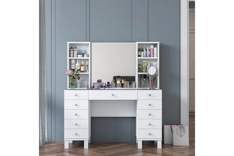 Ceylon Sminkbord 120 cm - Vit - Products - Möbler - Bord & matgrupp - Sminkbord & toalettbord