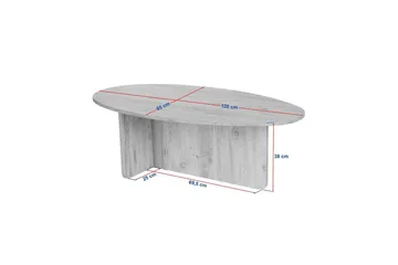 Ceyra Soffbord 120 cm - Beige - Products - Möbler - Bord & matgrupp - Soffbord