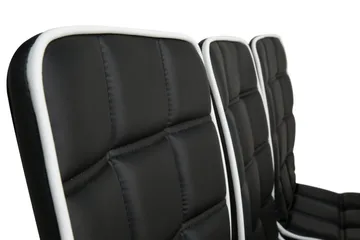 Cibus Matgrupp med 6 st Frida Stolar - Vit/Svart - Products - Möbler - Bord & matgrupp - Matgrupp