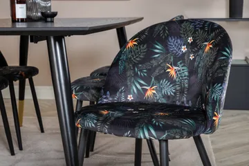 Dipp Matgrupp 180 cm Rektangulär med 6 Velvet stolar - Svart/Guld - Products - Möbler - Bord & matgrupp - Matgrupp