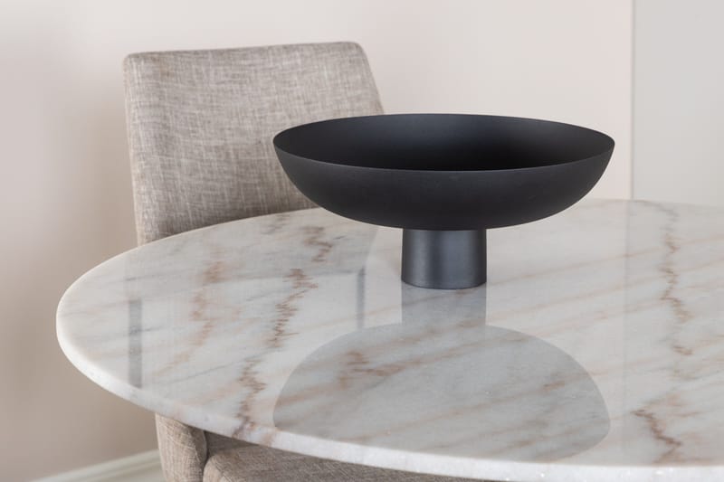 Estelle Matgrupp 106 cm Rund med 4 Leone stolar - Svart - Products - Möbler - Bord & matgrupp - Matgrupp