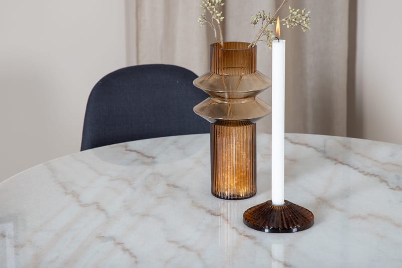 Estelle Matgrupp 106 cm Rund med 4 Polar stolar - Svart - Products - Möbler - Bord & matgrupp - Matgrupp