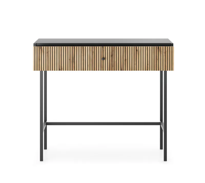 Francisca Sminkbord 93 cm - Svart/Ek - Products - Möbler - Bord & matgrupp - Sminkbord & toalettbord