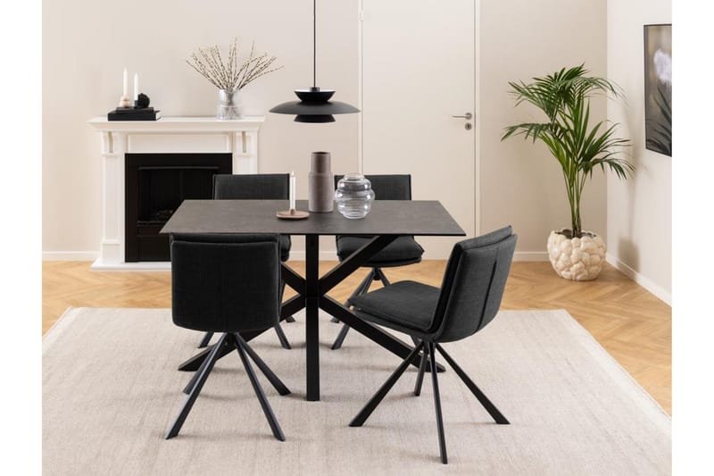 Ganesh Matbord 80 cm Rektangulär - Svart - Products - Möbler - Bord & matgrupp - Matbord & köksbord