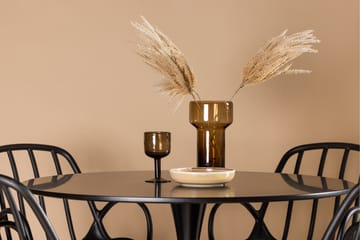 Glade Matgrupp 100 cm Rund med 4 Dyrön stolar - Svart - Products - Möbler - Bord & matgrupp - Matgrupp