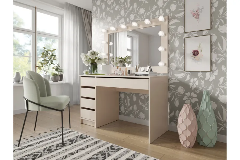 Harland Sminkbord 120 cm - Beige - Products - Möbler - Bord & matgrupp - Sminkbord & toalettbord