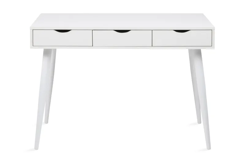 Gradina Skrivbord 110 cm med Förvaring 3 Lådor, Vit