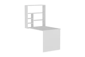 Mcmillan Väggskrivbord 90 cm med Förvaring Hyllor - Vit - Products - Möbler - Bord & matgrupp - Kontorsbord - Datorbord