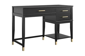 Westerleigh Skrivbord 116 cm Höj- och sänkbar 3 Lådor Svart - CosmoLiving - Products - Möbler - Bord & matgrupp - Kontorsbord - Skrivbord