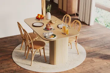 Kopparbo Matbord 160 cm - Ljust vitlaserat ekträ - Products - Möbler - Bord & matgrupp - Matbord & köksbord