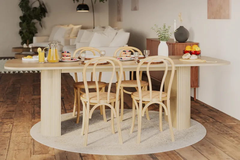 Kopparbo Matbord 240 cm - Ljust vitlaserat ekträ - Products - Möbler - Bord & matgrupp - Matbord & köksbord