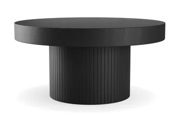 Kopparbo Soffbord 90 cm Runt Svart - Svart trä - Products - Möbler - Bord & matgrupp - Soffbord