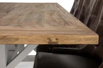 Lyon Förlängningsbar Matgrupp 200 cm med 6 Tuva Stol - Natur/Vit/Brun - Products - Möbler - Bord & matgrupp - Matgrupp