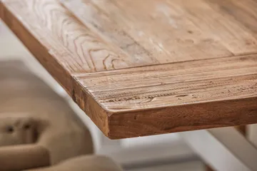 Lyon Förlängningsbar Matgrupp 200 cm med 6 Viktoria Stol - Natur/Vit/Beige - Products - Möbler - Bord & matgrupp - Matgrupp