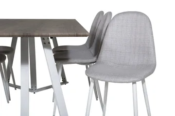 Marina Matgrupp 180 cm Rektangulär med 6 Polar stolar - Ljusgrå - Products - Möbler - Bord & matgrupp - Matgrupp