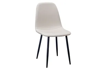 Noira Ovalt Matbord 220 cm Svart +  6 st Nibe stol beige med svarta ben - Svart/Beige - Products - Möbler - Bord & matgrupp - Matgrupp