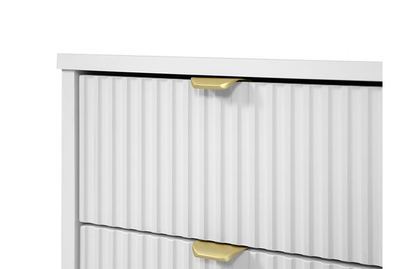 Novaj Sminkbord Med förvaring 55 cm djup 120 cm bred - Vit / Mässing Handtag - Products - Möbler - Bord & matgrupp - Sminkbord & toalettbord