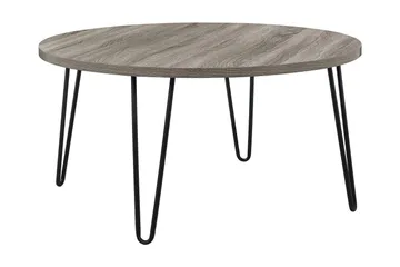 Owen Soffbord 90 cm Ovalt Runt Grå/Svart - Dorel Home - Products - Möbler - Bord & matgrupp - Soffbord