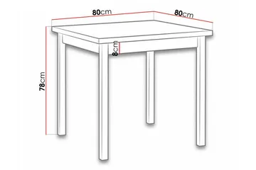 Patrickswell Matbord 80 cm Brown - Products - Möbler - Bord & matgrupp - Matbord & köksbord