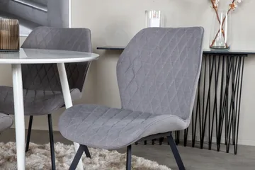 Plaza Matgrupp 100 cm Rund med 4 Gemma stolar - Svart - Products - Möbler - Bord & matgrupp - Matgrupp