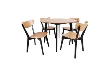 Roxby Matbord 105 cm Ek/Svart - Products - Möbler - Bord & matgrupp - Matbord & köksbord