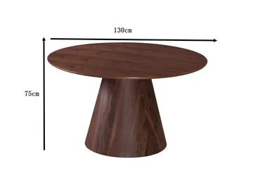 Siena Matbord Runt 130cm - Valnöt - Products - Möbler - Bord & matgrupp - Matbord & köksbord