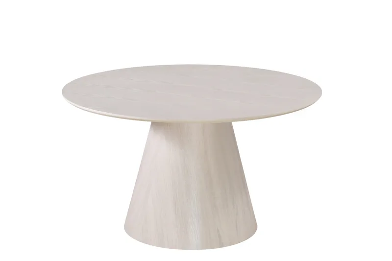 Siena Matbord Runt 130cm, Whitewash