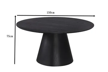 Siena Matbord Runt 150cm - Svart - Products - Möbler - Bord & matgrupp - Matbord & köksbord