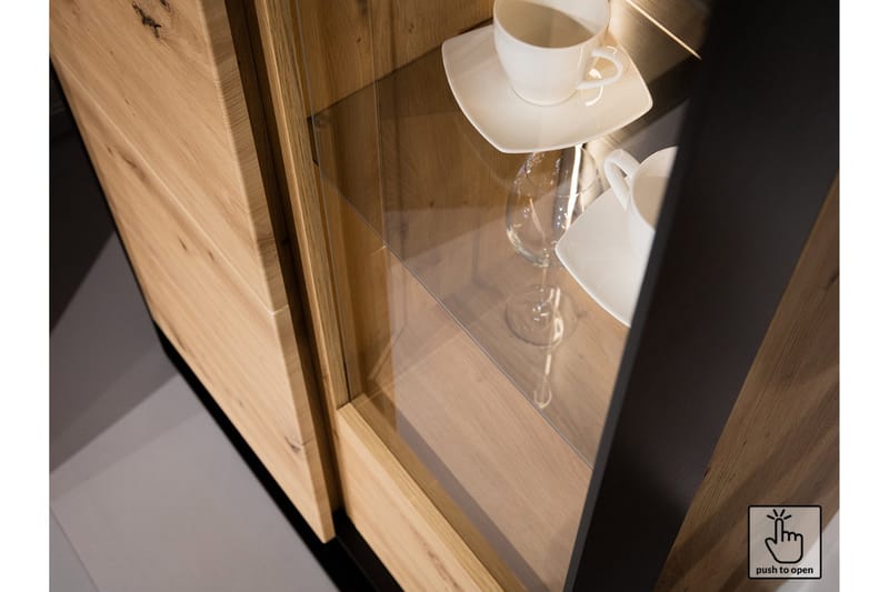 Quant Soffbord 100 cm med Förvaring 2 Lådor + Hylla - Ekfärg/Svart - Products - Möbler - Bord & matgrupp - Soffbord - Soffbord med förvaring