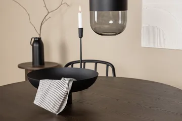 Stone Matgrupp 120 cm Rund med 4 Dyrön stolar - Svart - Products - Möbler - Bord & matgrupp - Matgrupp