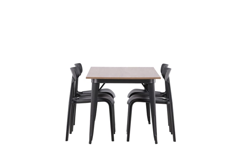 Tempe Matgrupp 140 cm Rektangulär med 4 Ursholmen stolar - Svart - Products - Möbler - Bord & matgrupp - Matgrupp