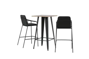 Tempe Matgrupp 60 cm Rektangulär med 2 Bella stolar - Svart - Products - Möbler - Bord & matgrupp - Matgrupp