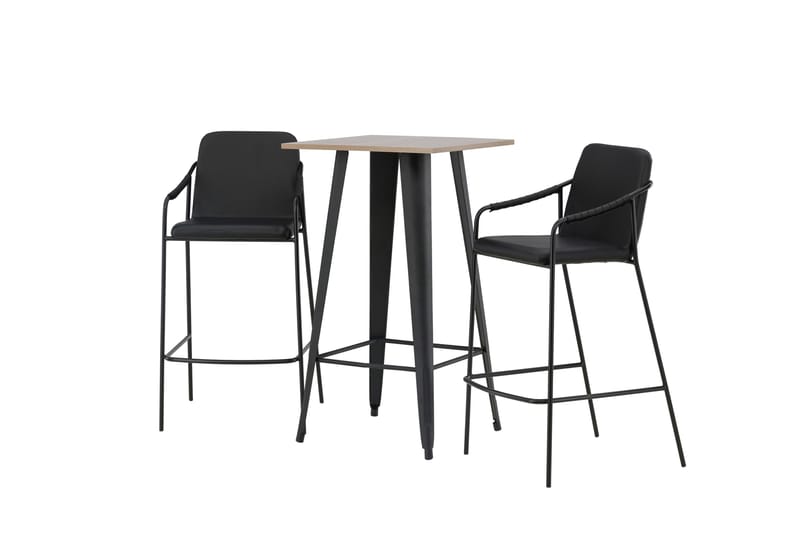 Tempe Matgrupp 60 cm Rektangulär med 2 Bella stolar - Svart - Products - Möbler - Bord & matgrupp - Matgrupp