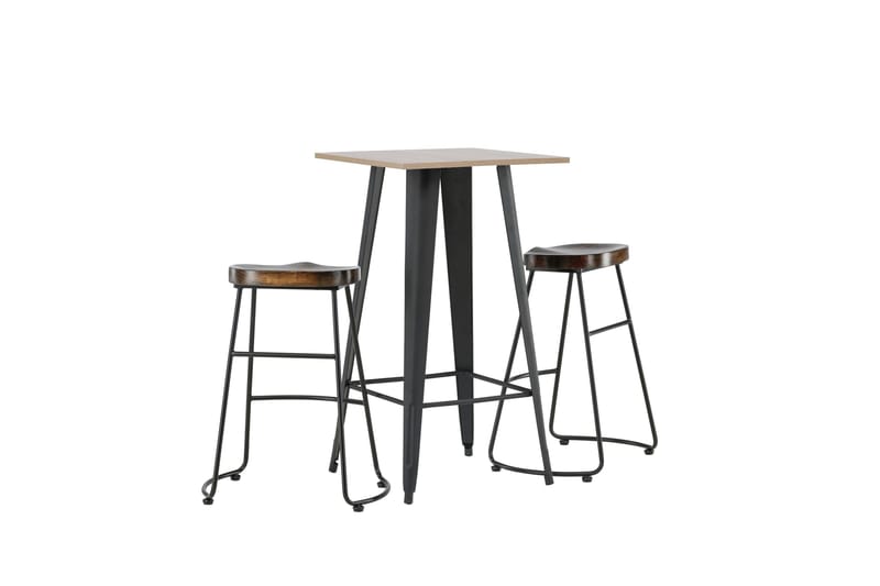 Tempe Matgrupp 60 cm Rektangulär med 2 Ozark stolar - Svart - Products - Möbler - Bord & matgrupp - Matgrupp