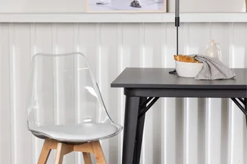 Tempe Matgrupp 80 cm Rektangulär med 2 Edvin stolar - Svart - Products - Möbler - Bord & matgrupp - Matgrupp