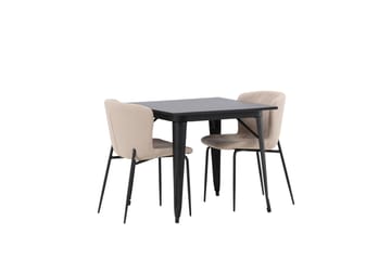 Tempe Matgrupp 80 cm Rektangulär med 2 Modesto stolar - Beige - Products - Möbler - Bord & matgrupp - Matgrupp