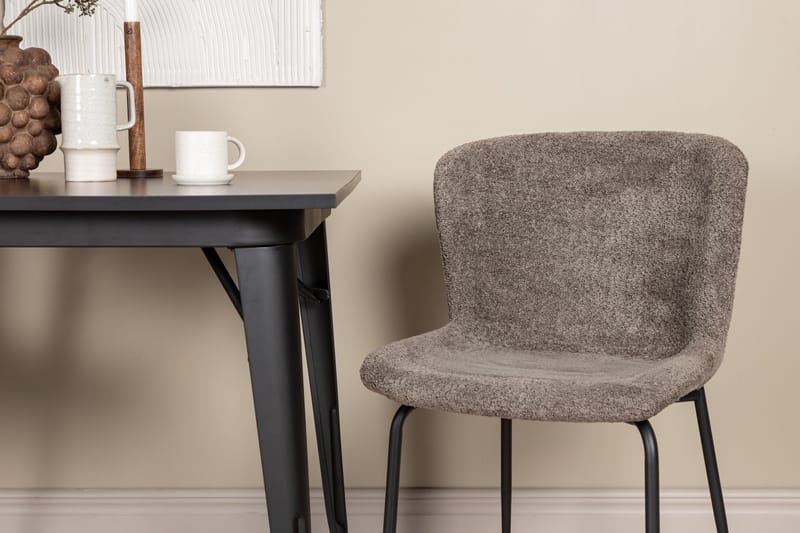 Tempe Matgrupp 80 cm Rektangulär med 2 Modesto stolar - Svart - Products - Möbler - Bord & matgrupp - Matgrupp