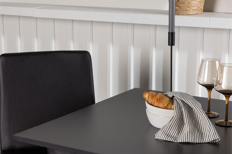 Tempe Matgrupp 80 cm Rektangulär med 2 Today stolar - Svart - Products - Möbler - Bord & matgrupp - Matgrupp