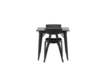 Tempe Matgrupp 80 cm Rektangulär med 2 Ursholmen stolar - Svart - Products - Möbler - Bord & matgrupp - Matgrupp