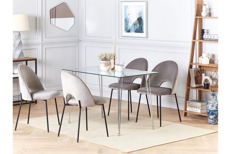 Tullne Matbord 70x120 cm - transparent/Silver - Products - Möbler - Bord & matgrupp - Matbord & köksbord