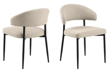 Uppveda Matbord 120 cm Rund med 4 Sawako Stolar - Vit - Products - Möbler - Bord & matgrupp - Matgrupp