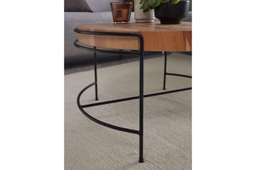 Willowdale Soffbord 62x40 cm Runt - Brun/Svart - Products - Möbler - Bord & matgrupp - Soffbord