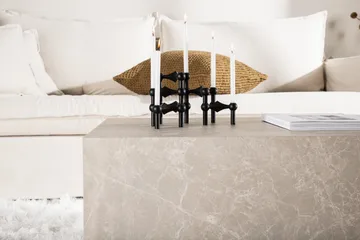 York Travertin Soffbord 80x60x40 cm - Beige / Betong - Products - Möbler - Bord & matgrupp - Soffbord