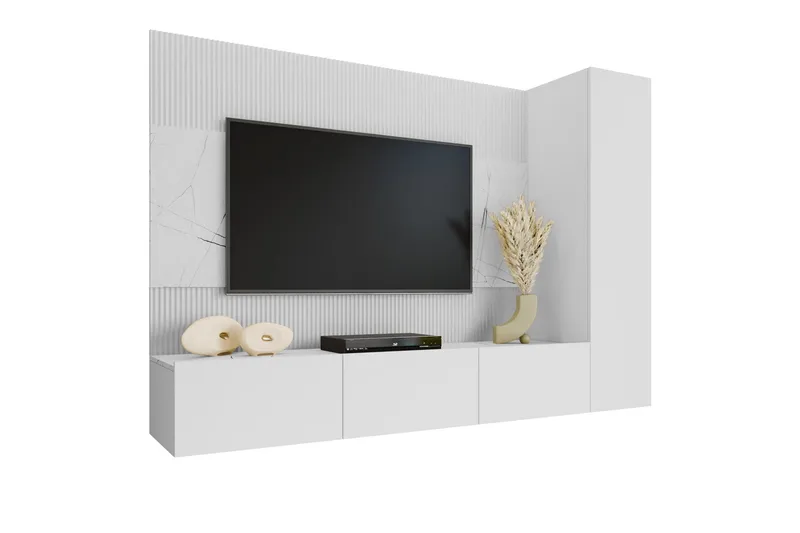 Bernice Tv-skåp 220x38 cm, Beige