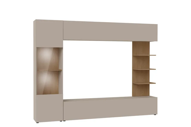 Bunda Tv-möbelset 250x30 cm, Beige