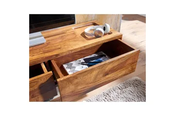 Lowboard Wohnling Massivt trä hängande med 2 lådor lantstil - Products - Möbler - TV- & Mediamöbler - TV-skåp